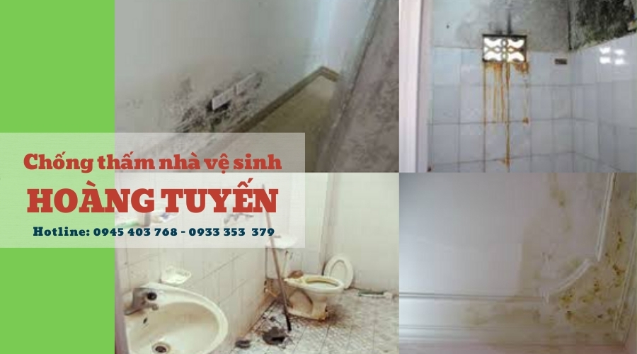 nhà vệ sinh bị thấm dột