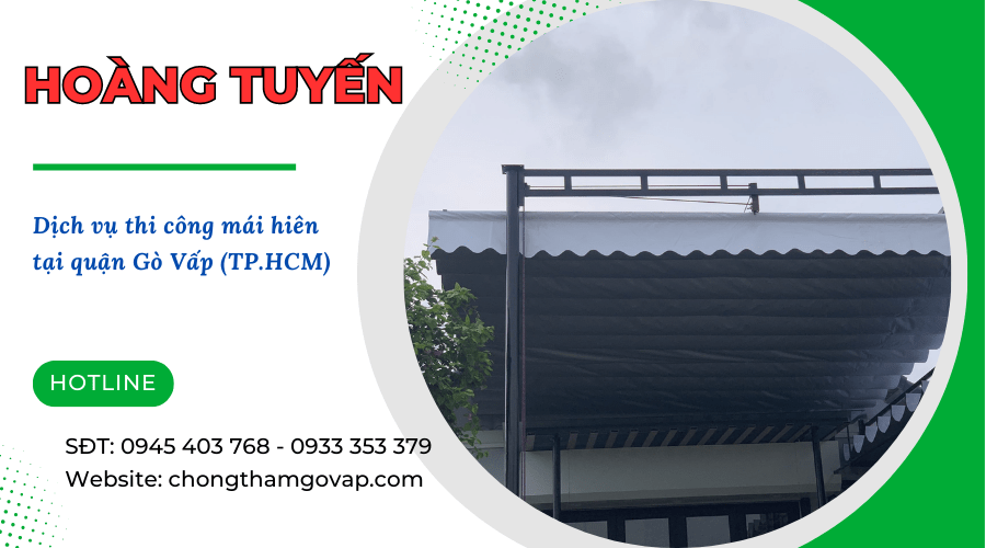 thi công mái hiên