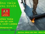 Đơn vị nào cung cấp dịch vụ chống thấm dột quận Gò Vấp uy tín, chất lượng?